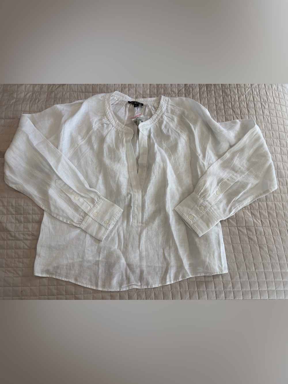 NWT J.Crew Cabana Top in Linen